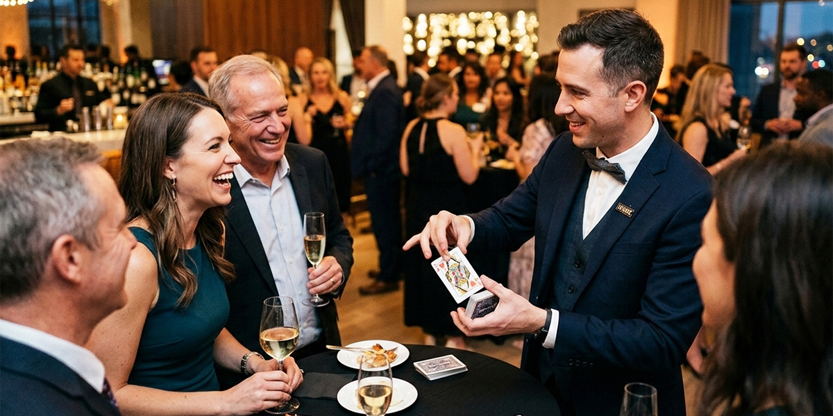 Magicien bilingue Français Anglais en close-up pour événementiel d'entreprise !